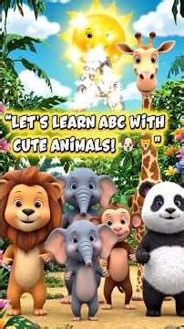 ABC Song with Animals 🐶 | A to Z Alphabet Learning for Toddlers | Kids Cartoon #viral #usa #usakids