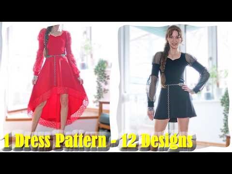 Sweetheart Dress Sewing Tutorial: 1 Pattern, 12 Stunning Designs!