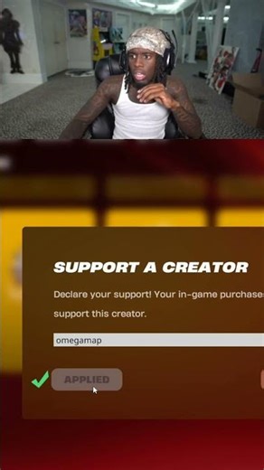 Streamer goes silent after supporting a Fortnite creator code