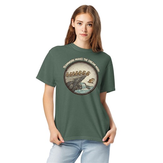 Comfort Colors 1717 T-shirt Teamwork Makes the Dream Work Funny Office Gift - Etsy