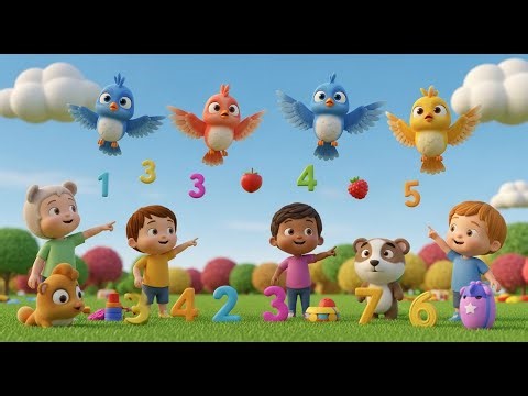 Counting Song with Different Animals | Learn Numbers with Animals | Fun Educational Nursery Rhymes