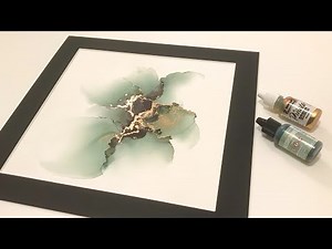 Alcohol ink piñata brass - full lenght video [4]