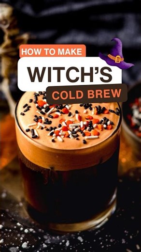 Witch’s Cold Brew ☕🧙‍♀️ | Halloween Drink Idea for Coffee Lovers 🪄