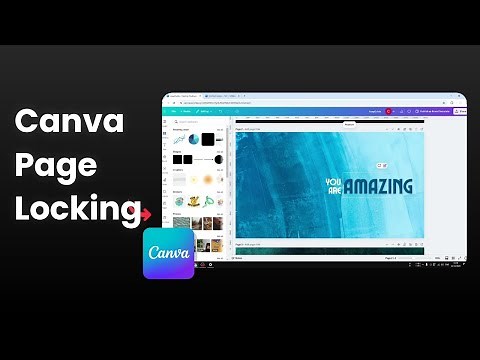 How to Lock & Unloack Canva Page
