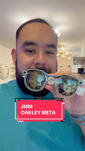 Lujo y tecnología personalizada #oculusvisionoptometry #JMM #jacquesmariemage #oakleymeta #meta
