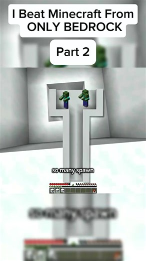 I Beat Minecraft Using Only Bedrock