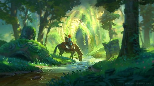 Link And The Forest Temple BotW Live Wallpaper - MoeWalls