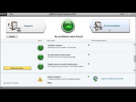 Tutorial: MAGIX PC Check & Tuning FREE (Version 2011) - Clean your computer now! (ENG)