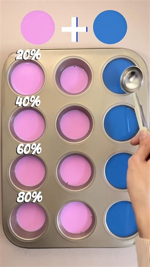 Pink + Blue Color Mixing Magic 💗💙 | Periwinkle, Lavender & Dreamy Pastel Shades ✨ #colormixing #asmr