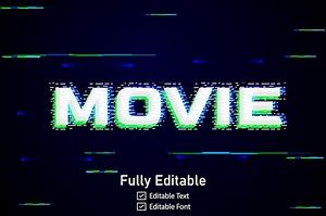 Premium Vector | Futuristic glitch text effect for video game text for editable cyberpunk glitch text effect