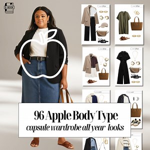 96 Capsule Wardrobe Outfits for Apple Body Shape That Make Getting Dressed Ridiculously Easy - Etsy