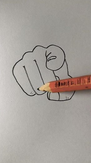 How to Draw a Hand with a Finger Pointing at You