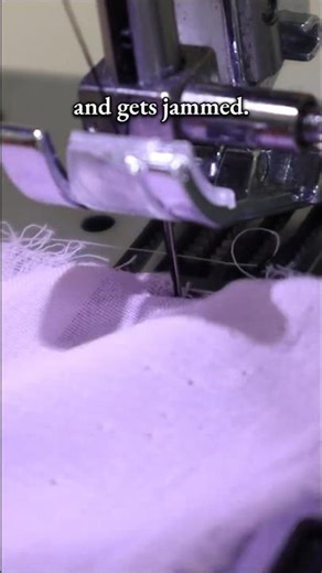 Chiffon Stuck in Sewing Machine? DO THIS😉 #sewingtutorial #sewingtips #bellydancecostumes