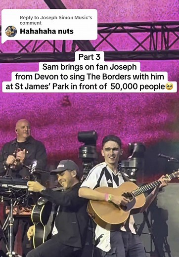 Sam Fender's Concert Moments at St. James Park