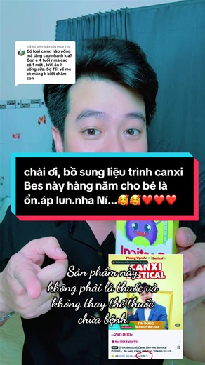 Liệu Trình Canxi BES Hàng Năm Cho Bé