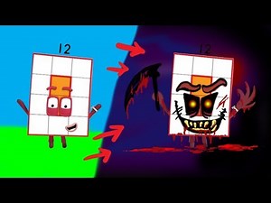 Numberblocks - Number 12 As HORROR VERSION ! | Learn to Count
