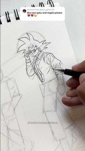 Drawing Drip Goku and Vegeta World Best Duo