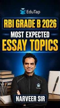 Most Expected Essay Topics for RBI Grade B Descriptive English 2026