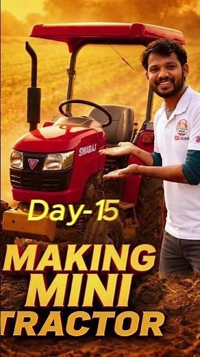 Making mini tractor challenge 🚜 ll Day -15 #experimnent