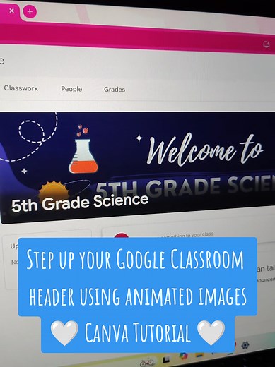 Mejora tu header de Google Classroom con imágenes animadas