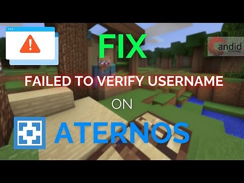 Fix: Failed to verify username in Minecraft Aternos server