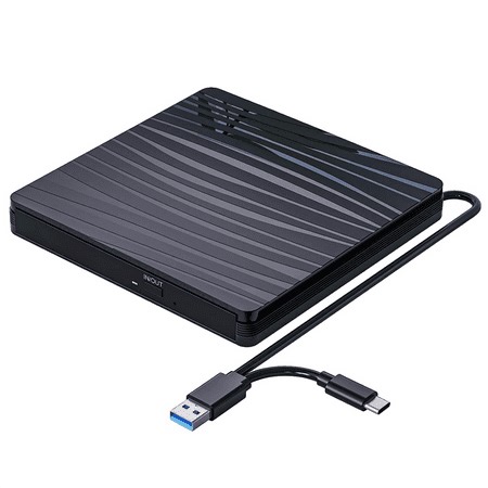 External CD/DVD Drive for Laptop, USB 3.0 & Type-C Portable CD DVD  /-RW Burner Optical Drive Reader Writer DVD Player - Walmart.ca