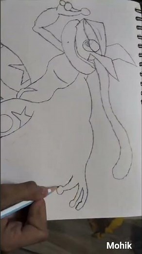 How to draw Greninja Pokemon #drawing #art #pokemon #howtodraw #sketch #pokemoncollab #pokemonart