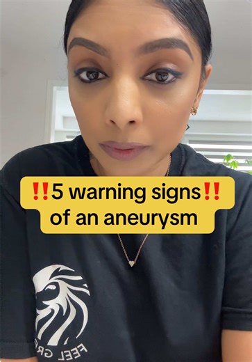 Do you know the warning signs of an aneurysm? Knowing what to watch for could save a loved one's life! Comment or send me a DM! #stroke #heart #brain