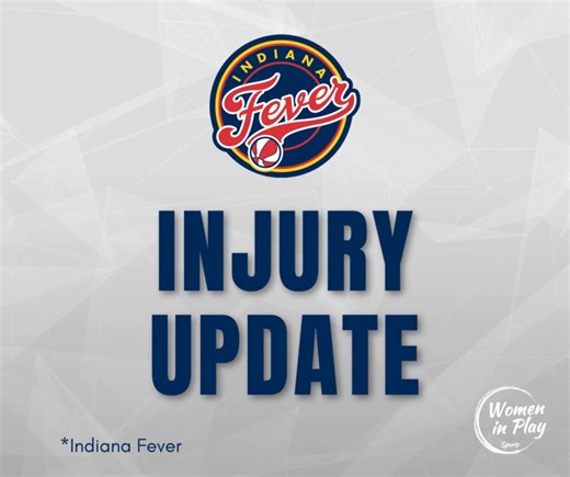 1K views | #WNBA Injury Report #Indiana Fever [Friday, Sept. 26, 2025] *Damiris Dantas (concussion protocol) has been ruled out for Friday. *Lexie Hull (back) is probable for Friday. #wbb #womeninsports #womeninplay #womeninplaysports | Women in Play - Sports | Facebook