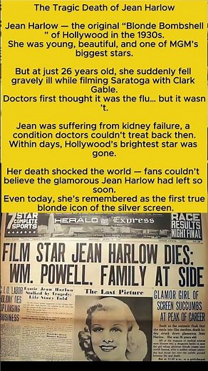 👉 The Tragic Death of Jean Harlow – Hollywood’s Blonde Bombshell