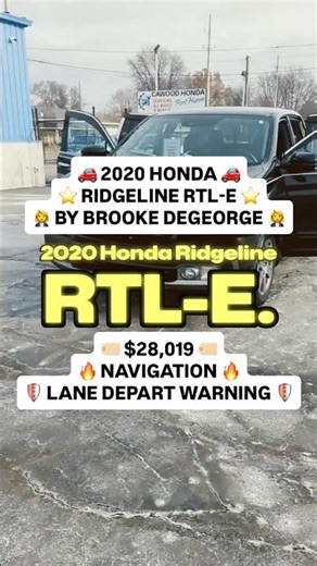 Brooke Degeorge presents a 2020 Honda Ridgeline RTL-E