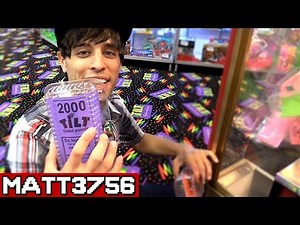 Winning Tickets in the Claw Machine ~ Arcade Game Jackpot Challenge Can We Win It?