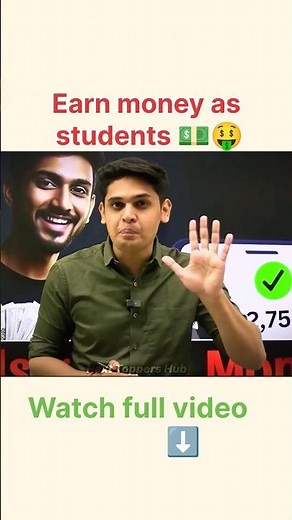 Earn money as students 🤑💵 #money