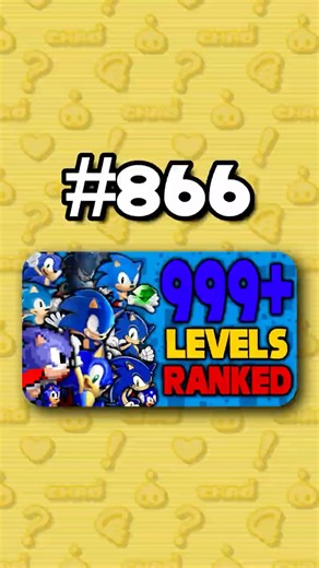 Number 866 - Ranking ALL 999+ Sonic Levels from Worst to Best