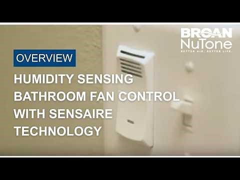 Bathroom Humidity Sensing Fan Control | Broan-NuTone 82W with Sensaire® Technology