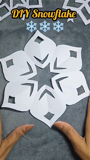 ❄️DIY Easy Snowflake #diy #snowflakes #shorts