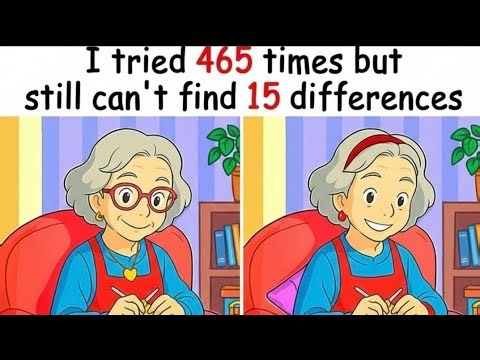 😱 I Tried 465 Times But Still Can’t Find 15 Differences! 🔍 LIVE Challenge