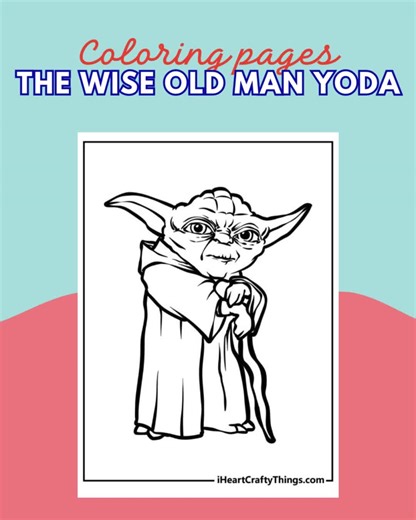 Wise, calm and timeless. Yoda is a favorite even for little Padawans 💚 Perfect for a peaceful coloring moment using pencils or watercolors. Comment STAR-WARS and we will send you the coloring page link 🌟 #starwarskids #coloringforkids #kidsactivities #babyyoda #quiettimefun