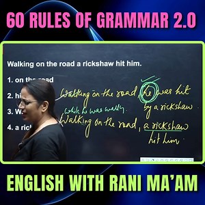 1.3M views · 18K reactions | 60 Rules of Grammar 2.0 | Rule - 8 | Grammar | English With Rani Ma'am #grammarchallenge #monthlychallenge #grammar #englishgrammar | English With RANI MAM | Facebook