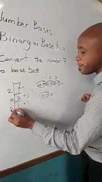 Converting From Base Ten To Base Two #maths #exam