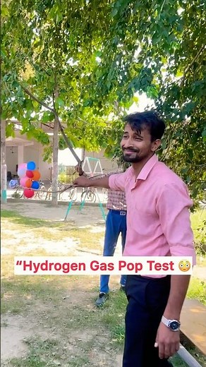 “Hydrogen Gas Pop Test #viral #science #schoolexperiment #deepsolution