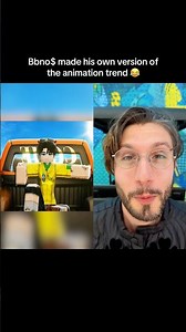 Bbno$ made his own version of the animation trend 😂 #bbnos #bibinos #trending