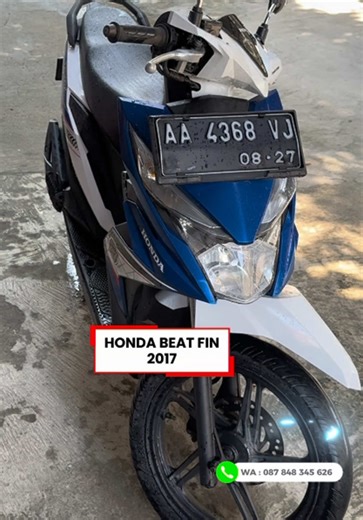 HONDA BEAT 2017 Kondisi bagus ➡️ Tersedia jual atau tukar tambah (silakan ditawarkan) Detail unit: • Surat lengkap • Pajak tertib • Plat Kebumen • Harga: Rp. 13.8 jt (nego wajar) 📲 Info & lokasi unit: WhatsApp: O878-4834-S626 huruf. S =angka 5 📍 Lokasi showroom: Dekat RSUD Baru Kebumen Kel. Tamanwinangun RT 3 / 9 Google Maps: Warung Motor Lik Arif Lupatmanem 🙏 Yang sudah baca, mohon bantu like & share Maturnuwun sanget #motorkebumen #jualmotorkebumen #motorsecondkebumen #warungmotorlikariflup