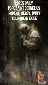 🙏⛪ Pope’s Daily — Pope Saint Cornelius: Mercy, Unity, and Courage in Exile ⛪🙏