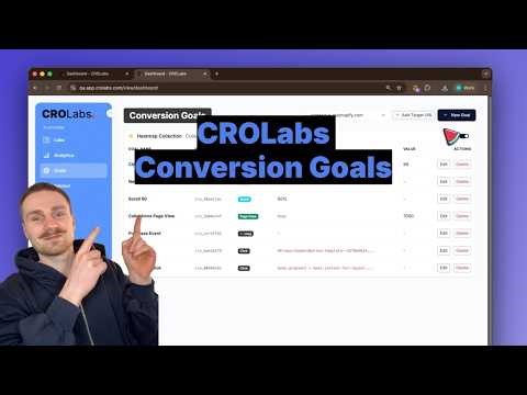 CROLabs Conversion Goals | Primary Goals, Observations & Proper Test Tracking