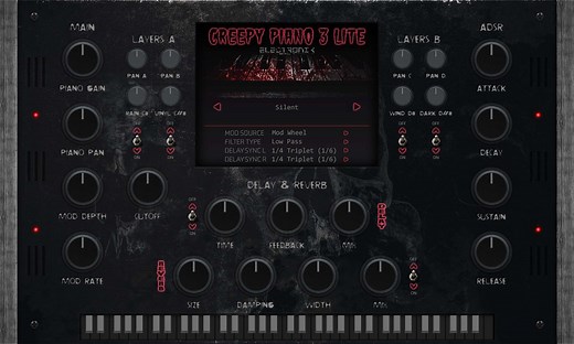 Creepy Piano 3 Lite: Free Download (lofi, Piano, Virtual Instrument) • Audio Plugins for Free