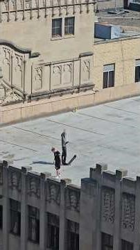 Roof check, they folded. #OfficeView #TopDeckTest #ParkingGarageVibes #IndySkateLife #CaughtIn4K