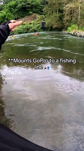 @Steven Donovan likes to think outside the box 🤯 Looks like he caught a nice one with #GoProMAX #gopro #fishing #fisherman #casting #waterfall #kayak #kayakfishing