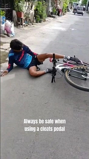 Alway be safe when using cleats pedal