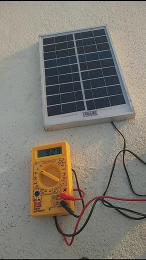 Solar panel output test #shorts #solarpanelwiring #solar